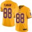 Nike Washington Football Team #88 Matt Flanaga Gold Mens Stitched NFL Limited Rush Jersey