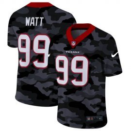 Houston Texans #99 J.J. Watt Mens Nike 2020 Black CAMO Vapor Untouchable Limited Stitched NFL Jersey