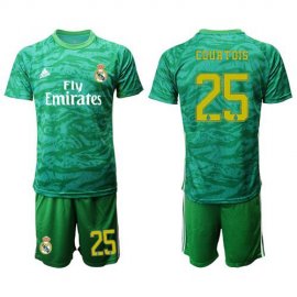 Real Madrid #25 Courtois Green Goalkeeper Soccer Club Jersey