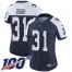 Nike Dallas Cowboys #31 Trevon Diggs Navy Blue Thanksgiving Womens Stitched NFL 100th Season Vapor Throwback Limited Jersey