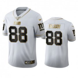 New York New York Giants #88 Evan Engram Mens Nike White Golden Edition Vapor Limited NFL 100 Jersey