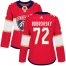 Adidas Florida Panthers #72 Sergei Bobrovsky Red Home Authentic Womens Stitched NHL Jersey