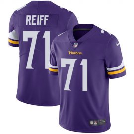 Nike Minnesota Vikings #71 Riley Reiff Purple Team Color Mens Stitched NFL Vapor Untouchable Limited Jersey