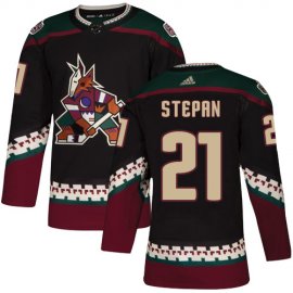 Adidas Arizona Coyotes #21 Derek Stepan Black Alternate Authentic Stitched NHL Jersey