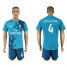 Real Madrid #4 Sergio Ramos Sec Away Soccer Club Jersey