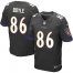 Nike Baltimore Ravens #86 Nick Boyle Black Alternate Mens Stitched NFL New Elite Jersey
