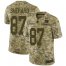 Nike New York Giants #87 Sterling Shepard Camo Mens Stitched NFL Limited 2018 Salute To Service Jersey