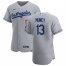 Los Angeles Dodgers #13 Max Muncy Mens Nike Gray Road 2020 Authentic Team MLB Jersey