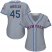 New York Mets #45 Zack Wheeler Grey Road Womens Stitched MLB Jersey