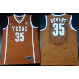 Texas Longhorns 35 Kevin Durant Orange College NCAA Basketball Jersey