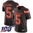 Nike Cleveland Browns #5 Case Keenum Brown Team Color Youth Stitched NFL 100th Season Vapor Untouchable Limited Jersey
