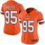 Nike Denver Broncos #95 Derek Wolfe Orange Womens Stitched NFL Limited Rush Jersey