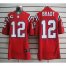 Nike New England Patriots #12 Tom Brady Red Alternate With C Patch Mens Stitched NFL Elite Jersey