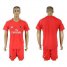 AC Milan Blank Red Goalkeeper Soccer Club Jersey