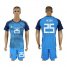 Spain #25 Reina Blue Goalkeeper Soccer Country Jersey