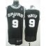 San Antonio Spurs 9 Tony Parker black jerseys Cheap