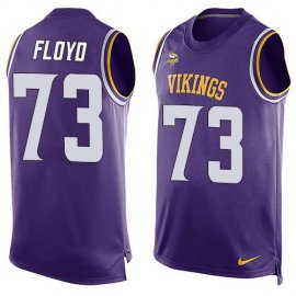 Nike Minnesota Vikings #73 Sharrif Floyd Purple Team Color Mens Stitched NFL Limited Tank Top Jersey