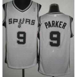San Antonio Spurs 9# Tony Parker White Revolution 30 NBA Jerseys Cheap
