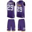 Nike Minnesota Vikings #29 Xavier Rhodes Purple Team Color Mens Stitched NFL Limited Tank Top Suit Jersey