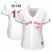 Toronto Blue Jays #11 Kevin Pillar White Mothers Day Cool Base Womens Stitched MLB Jersey