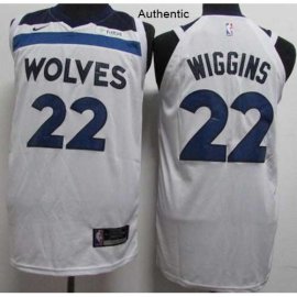Nike Minnesota Timberwolves #22 Andrew Wiggins White NBA Authentic Association Edition Jersey