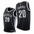 Nike Brooklyn Nets #20 Dayron Sharpe Mens 2021-22 75th Diamond Anniversary NBA Jersey Black Mens