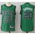 Boston Celtics #20 Gordon Hayward Green(Black No.) Alternate Stitched NBA Jersey