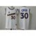 Golden State Warriors #30 Stephen Curry White NBA Throwback Jersey