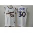 Golden State Warriors #30 Stephen Curry White NBA Throwback Jersey