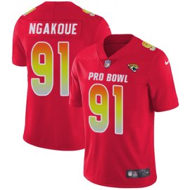 Nike Jacksonville Jaguars #91 Yannick Ngakoue Red Youth Stitched NFL Limited AFC 2018 Pro Bowl Jersey