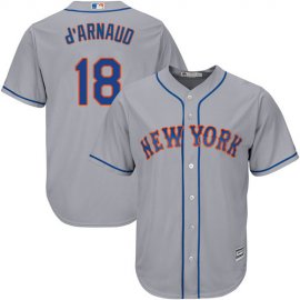 New York Mets #18 Travis dArnaud Grey Cool Base Stitched Youth MLB Jersey