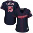 Minnesota Twins #15 Jason Castro Navy Blue Alternate Womens Stitched MLB Jersey