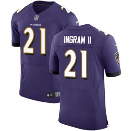 Nike Baltimore Ravens #21 Mark Ingram II Purple Team Color Mens Stitched NFL Vapor Untouchable Elite Jersey