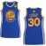 Womens Warriors #30 Stephen Curry Blue The Finals Patch Dress Stitched NBA Jersey