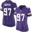 Nike Minnesota Vikings #97 Everson Griffen Purple Team Color Womens Stitched NFL Elite Jersey