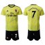 Arsenal #7 Mkhitaryan Yellow Soccer Club Jersey