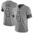 Las Vegas Raiders #4 Derek Carr Mens Nike Gray Gridiron II Vapor Untouchable Limited NFL Jersey