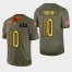 Chicago Chicago Bears #10 Mitchell Trubisky Mens Nike Olive Gold 2019 Salute to Service Limited NFL 100 Jersey