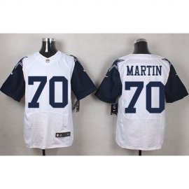 Nike Dallas Cowboys #70 Zack Martin White Mens Stitched NFL Elite Rush Jersey