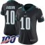 Nike Philadelphia Eagles #10 DeSean Jackson Black Alternate Womens Stitched NFL 100th Season Vapor Limited Jersey
