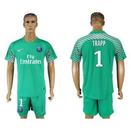 Paris Saint-Germain #1 Trapp Green Goalkeeper Soccer Club Jersey
