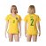 Womens Brazil #2 Cafu Home Soccer Country Jersey