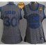 Womens Warriors #30 Stephen Curry Grey The Finals Patch Static Fashion Stitched NBA Jersey