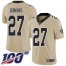 Nike New Orleans Saints #27 Malcolm Jenkins Gold Mens Stitched NFL Limited Inverted Legend 100th Season Jersey