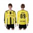 Dortmund #09 EMMA Home Long Sleeves Soccer Club Jersey