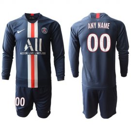 Paris Saint-Germain Personalized Home Long Sleeves Soccer Club Jersey