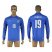 Italy #19 Bonucci Blue Home Long Sleeves Soccer Country Jersey