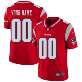 Nike New England Patriots Customized Red Mens Stitched NFL Limited Inverted Legend Jersey
