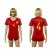 Womens Spain #4 Bartra Red Home Soccer Country Jersey