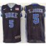 Duke Blue Devils #5 Tyus Jones Black Basketball Stitched NCAA Jersey